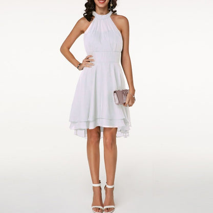 Nicoletta | Damen Sommer Neckholder Midikleid