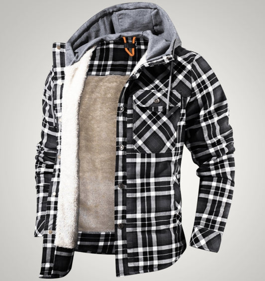Henry | Herren Gefütterte Karierte Hemdjacke