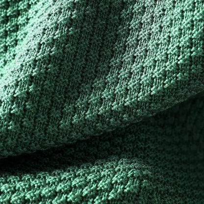 Barbara | Damen Strukturierter Oversized Pullover mit Stehkragen