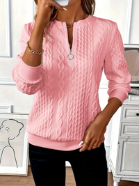 Lea | Damen Klassiker Zopfstrickpullover