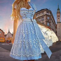 Eveline | Damen Elegantes Warmes Dirndl