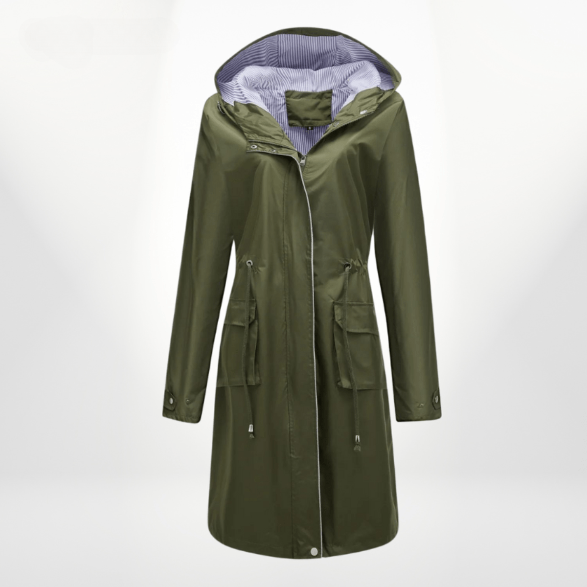 Angelika | Damen Klassisch Kordelzug Regenjacke