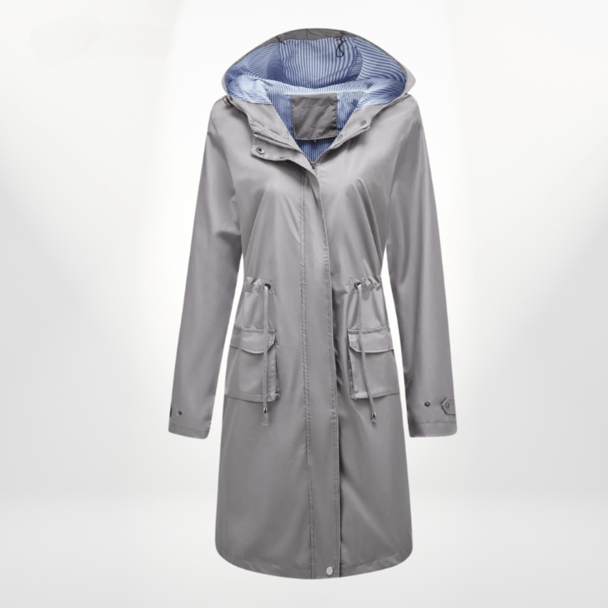 Angelika | Damen Klassisch Kordelzug Regenjacke