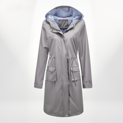 Angelika | Damen Klassisch Kordelzug Regenjacke