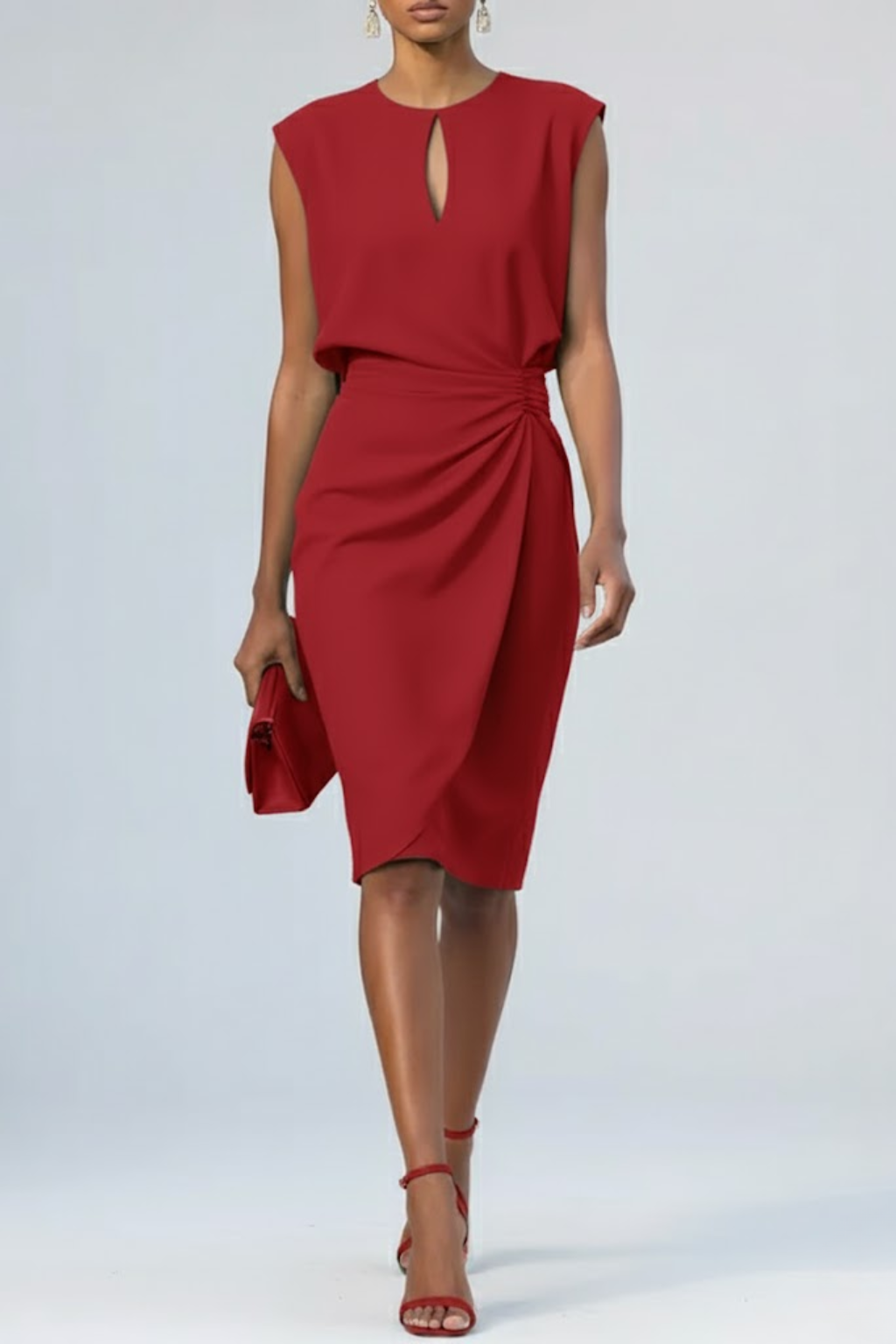 Damen Elegantes Midi Abendkleid