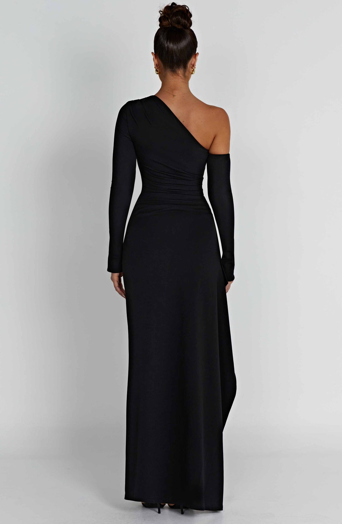 Alina | Damen Figurbetontes Asymmetrisches Abendkleid
