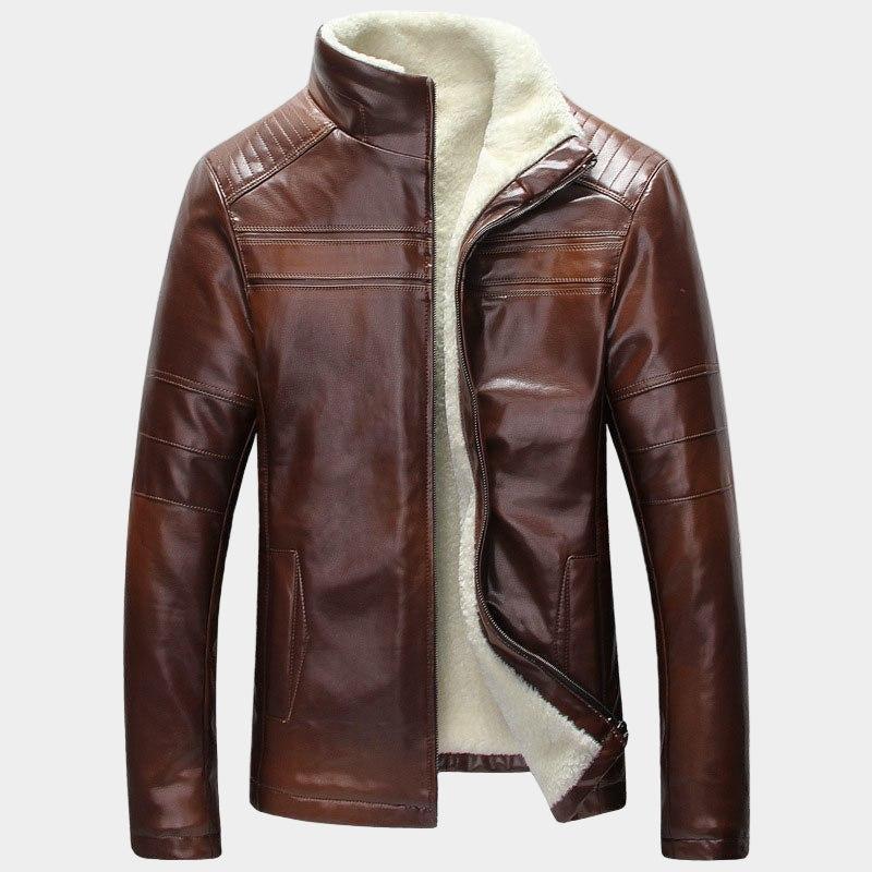 Andreas | Herren Sportliche Reißverschluss Lederjacke