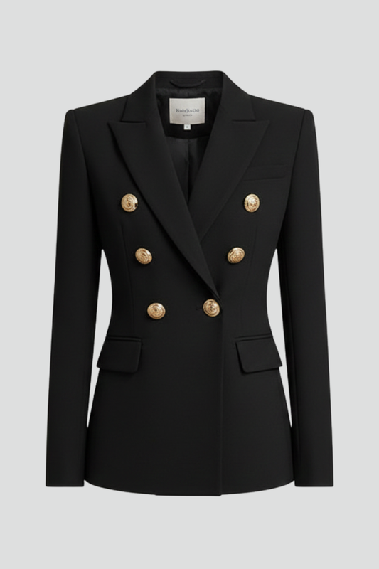Annika | Damen Eleganter Knöpfen Zweireiher Blazer