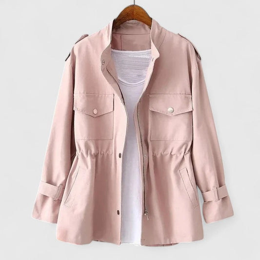 Annika | Damen Eleganter Reißverschluss Mantel
