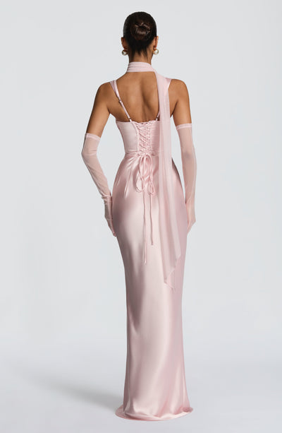 Valentina | Damen Gelber Leichter Stretch Mesh Kleid Schal