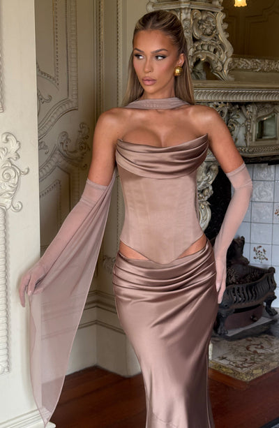 Valentina | Damen Gelber Leichter Stretch Mesh Kleid Schal