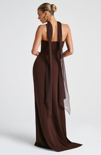 Valentina | Damen Gelber Leichter Stretch Mesh Kleid Schal