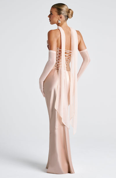 Valentina | Damen Gelber Leichter Stretch Mesh Kleid Schal
