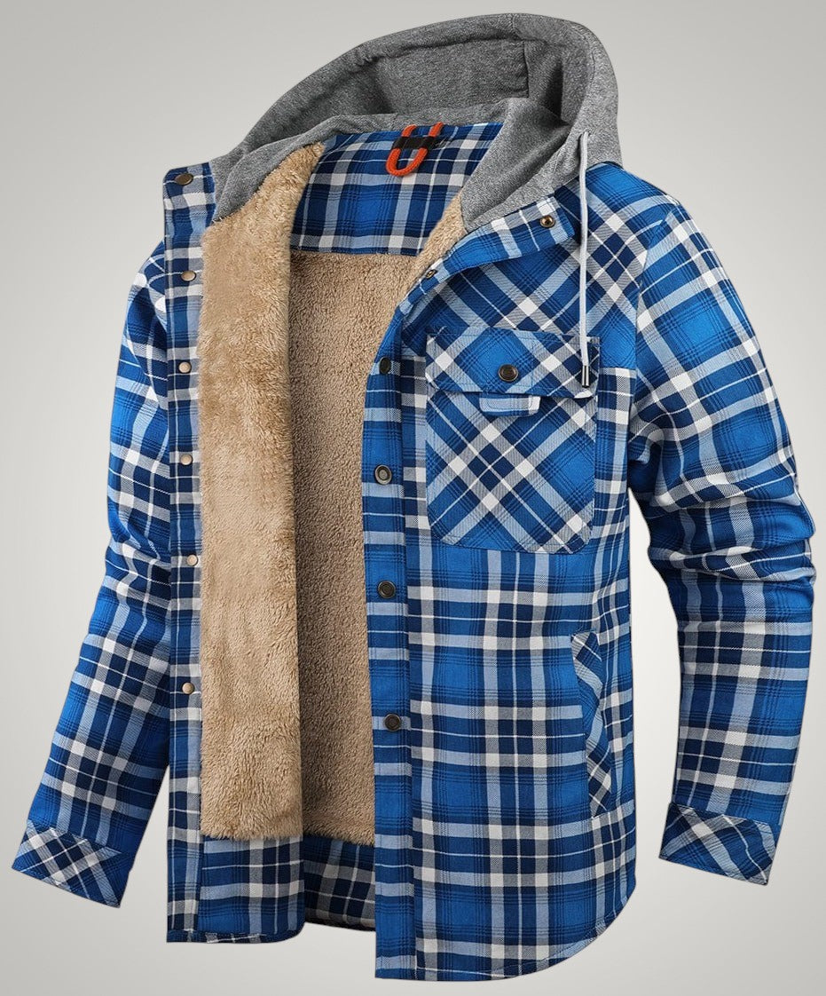 Henry | Herren Gefütterte Karierte Hemdjacke