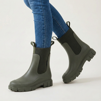 Charlotte | Damen Robuste Profilsohle Chelsea-Stiefel