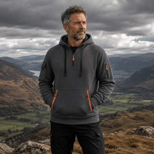 Daniel | Herren Sportlicher Half-Zip Hoodie