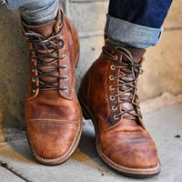 Ethan | Herren Robuste Geschnürte Stiefeletten mit Kappe