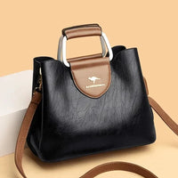 Liza | Damen Elegante Schulter Ledertasche mit Schnalle