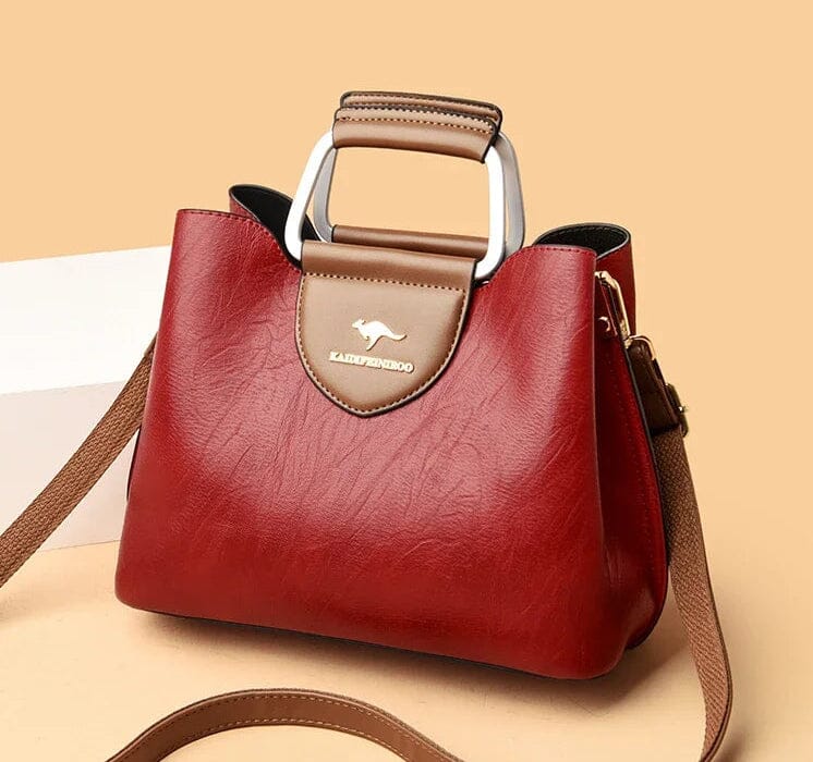 Liza | Damen Elegante Schulter Ledertasche mit Schnalle