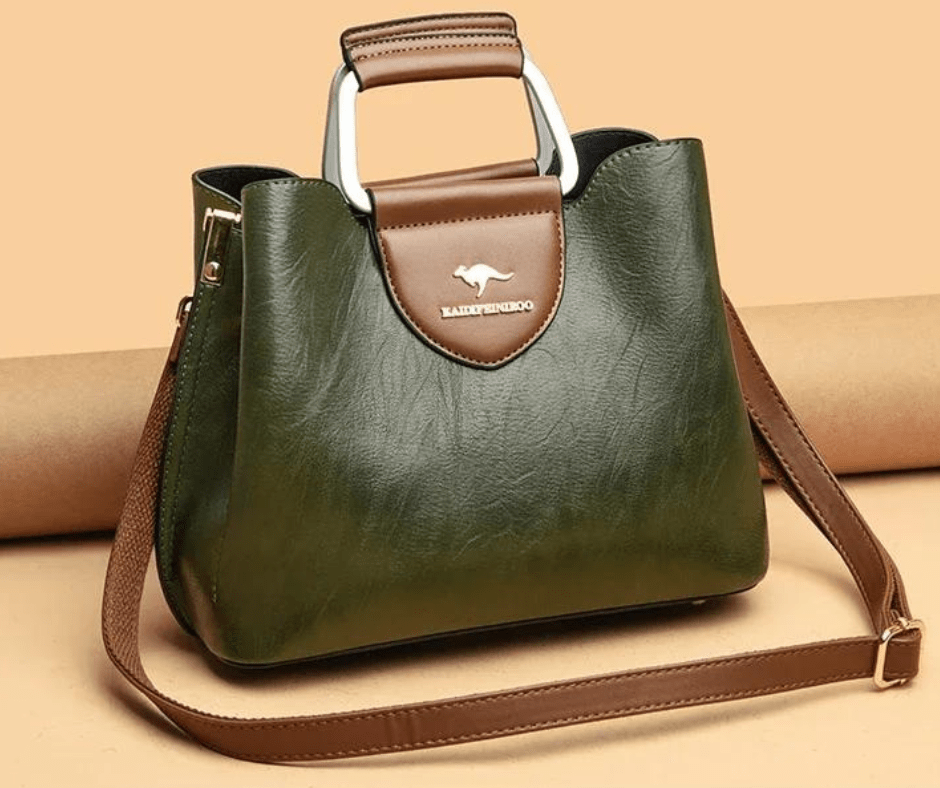 Liza | Damen Elegante Schulter Ledertasche mit Schnalle