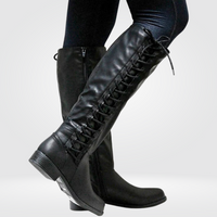 Cornelia | Damen Blockabsatz Kniehohe Stiefel
