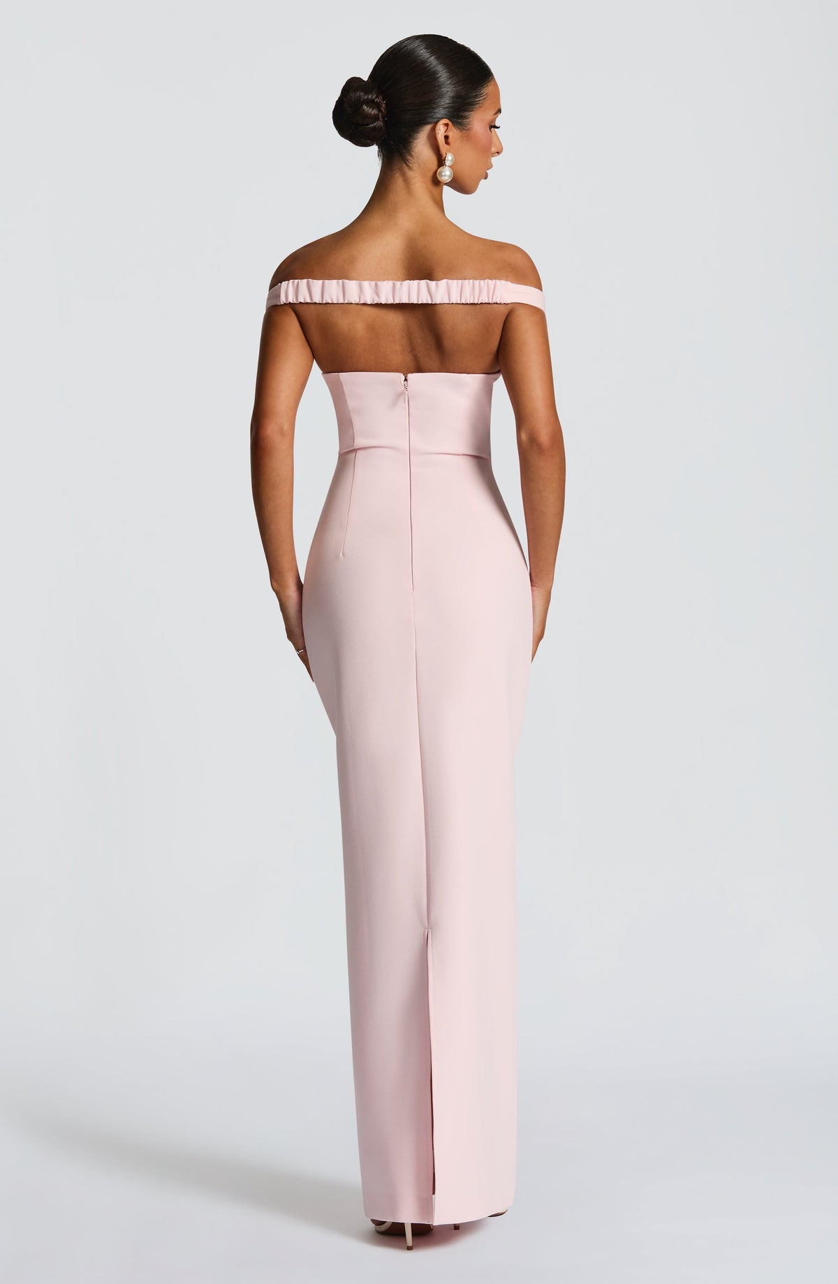 Emma | Damen Figurbetontes Schulterfreies Abendkleid