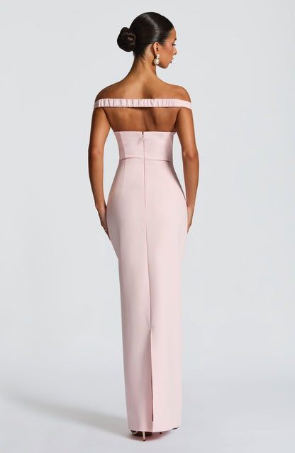 Emma | Damen Figurbetontes Schulterfreies Abendkleid