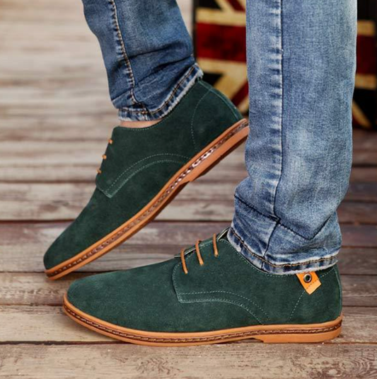 Fin | Herren Lässige Wildleder Schnürschuhe