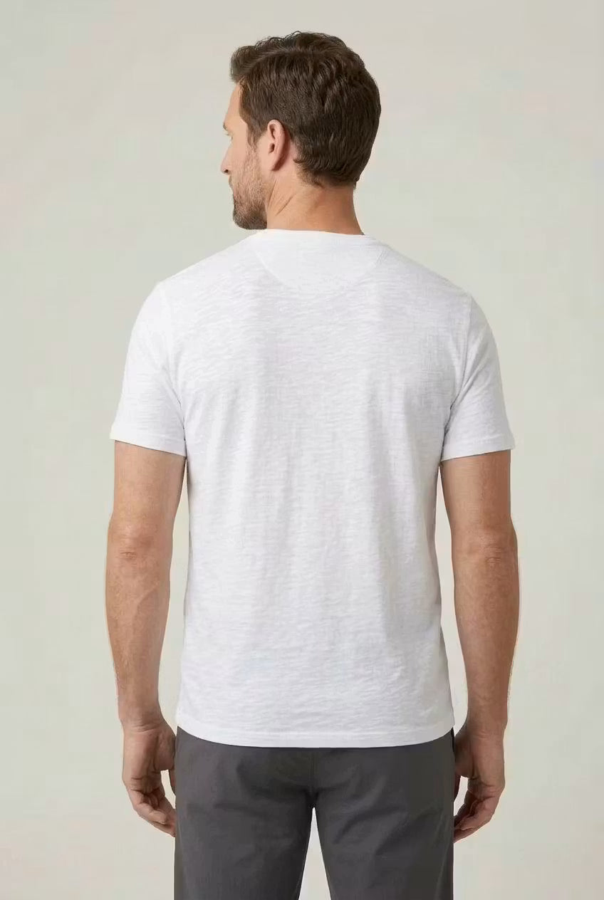 Frank | Herren Casual Kurzärmliges Henley Shirt
