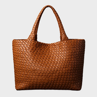 Zandra | Damen Hochwertige Geflochtene Leder Schultertasche