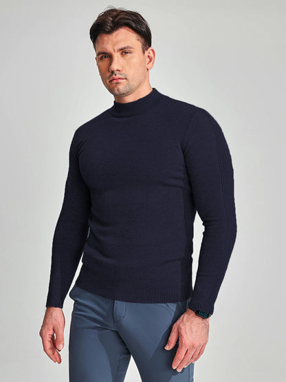 Fabian | Herren Klassiker Stehkragenpullover