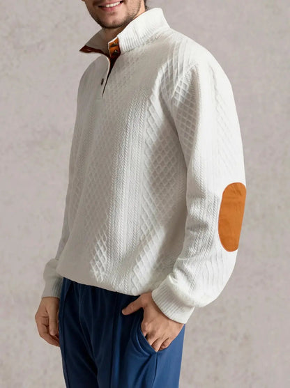 Moritz | Herren Casual Zopfmuster Regular Fit Pullover
