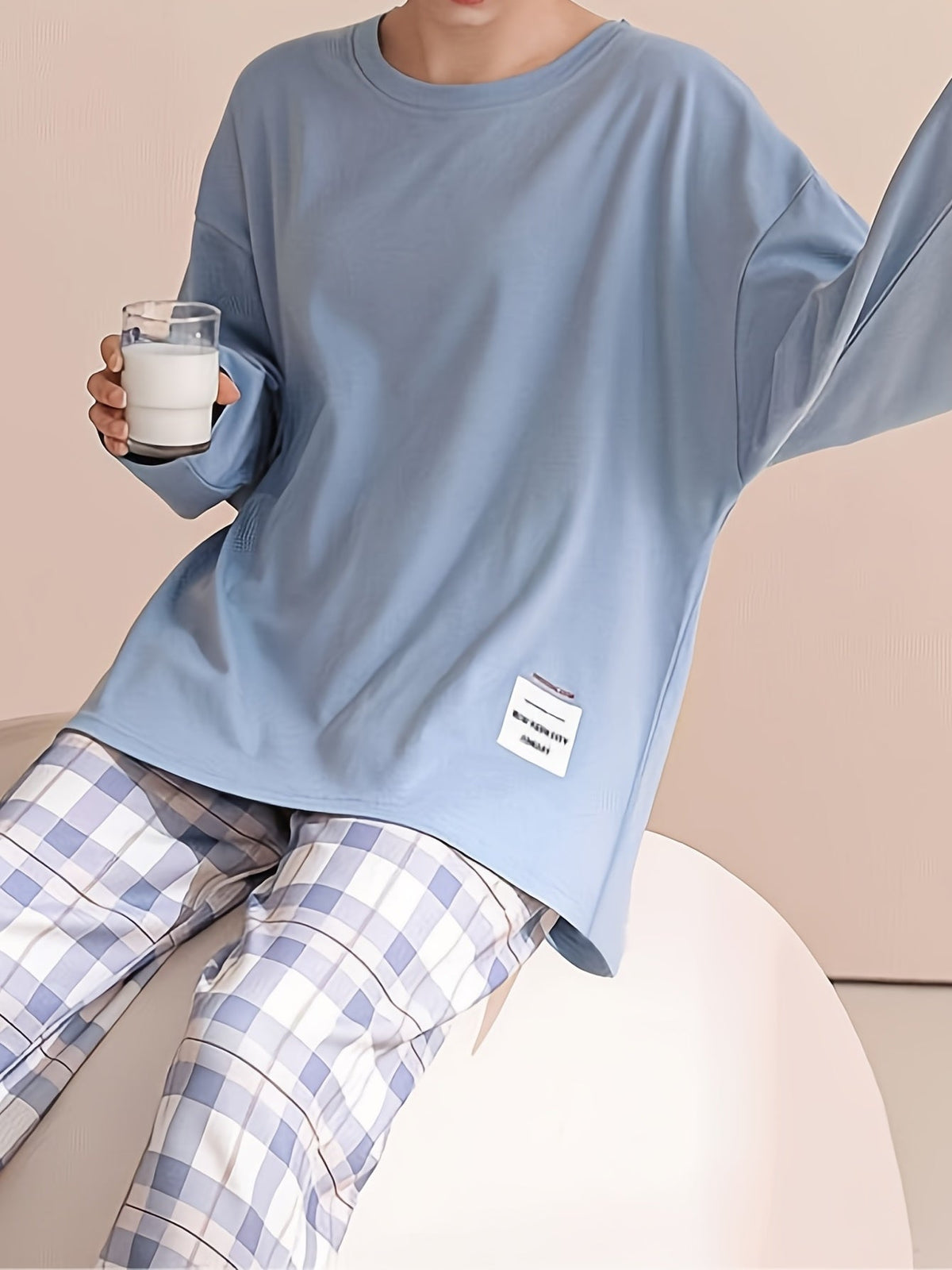 Jessica | Damen Lässiges Kariertes Pyjama-Set