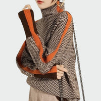 Lara | Damen Gestrickter Rollkragenpullover