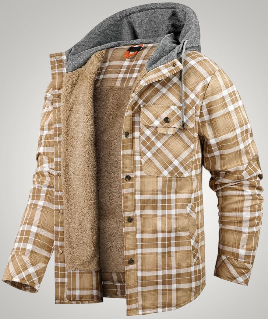 Henry | Herren Gefütterte Karierte Hemdjacke