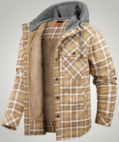 Henry | Herren Gefütterte Karierte Hemdjacke