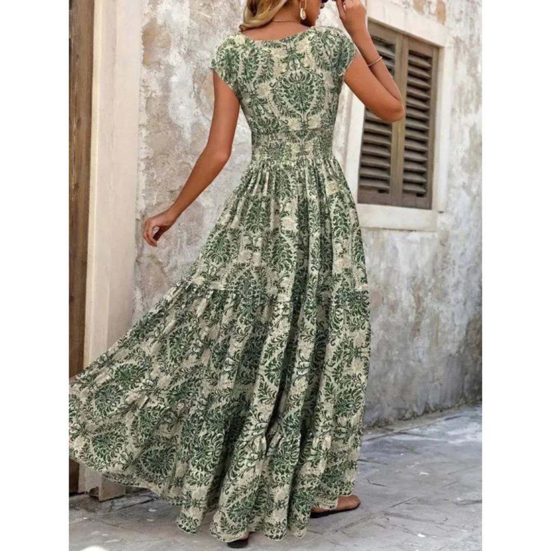 Jette | Damen Sommer Blumig Boho-Kleid
