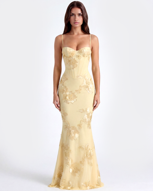 Marlene | Damen Besticktes Formelles Hochzeitsgast Kleid