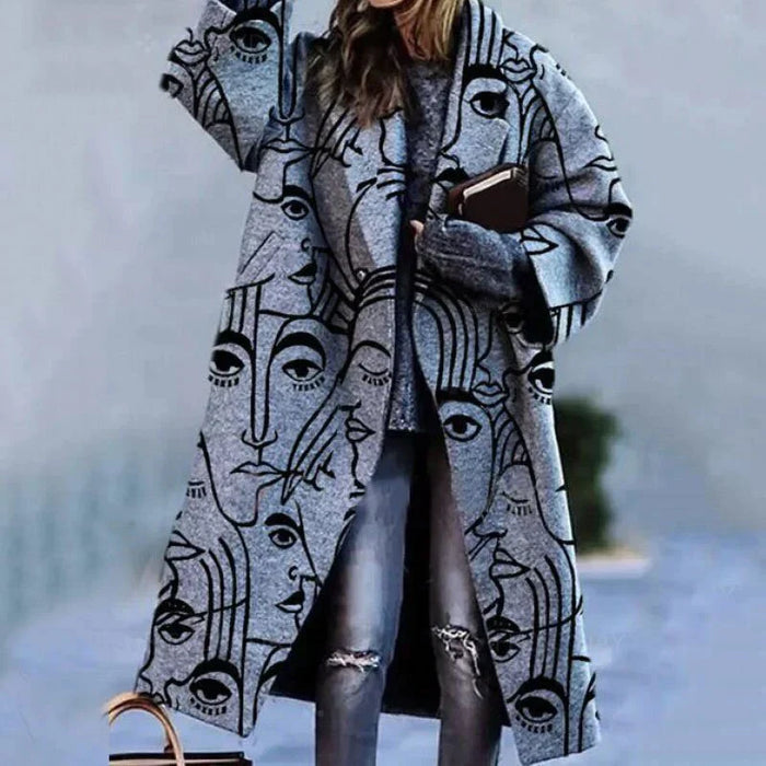 Marlene | Damen Lang Oversize Wollmantel