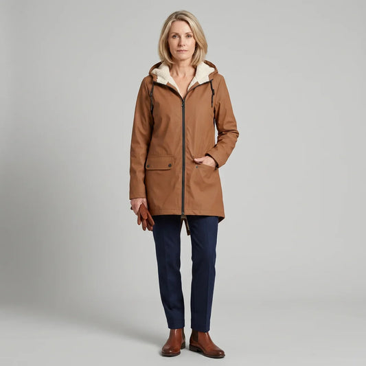 Melanie | Damen Gefütterte Kapuzenjacke mit Reißverschluss