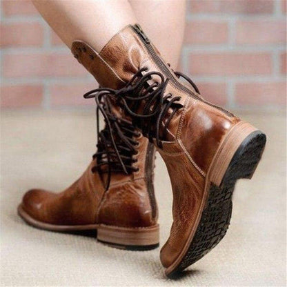 Melanie | Damen Niedrigem Blockabsatz Orthopädische Stiefel