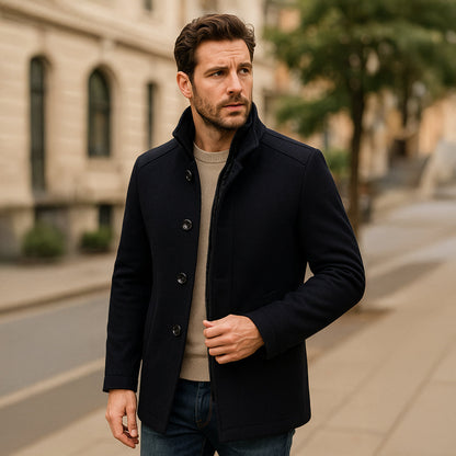 Michael | Herren Klassischer Gefütterter Trenchcoat
