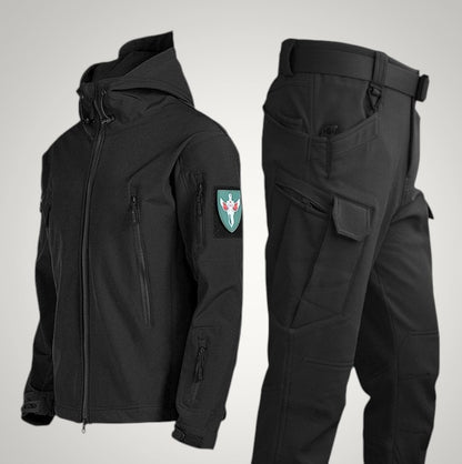 Michael | Herren Taktische Funktionale Kapuze Jacke