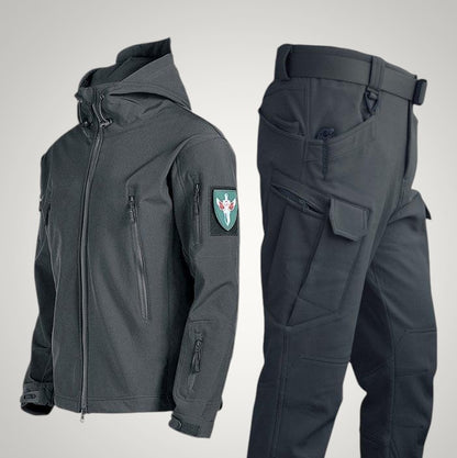 Michael | Herren Taktische Funktionale Kapuze Jacke