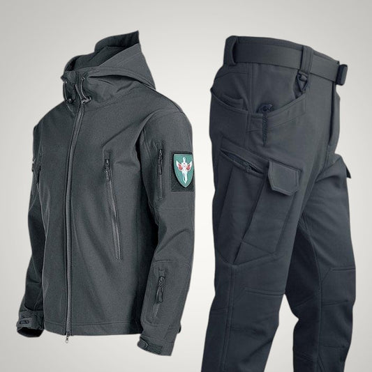 Michael | Herren Taktische Funktionale Kapuze Jacke