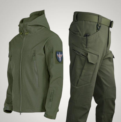 Michael | Herren Taktische Funktionale Kapuze Jacke