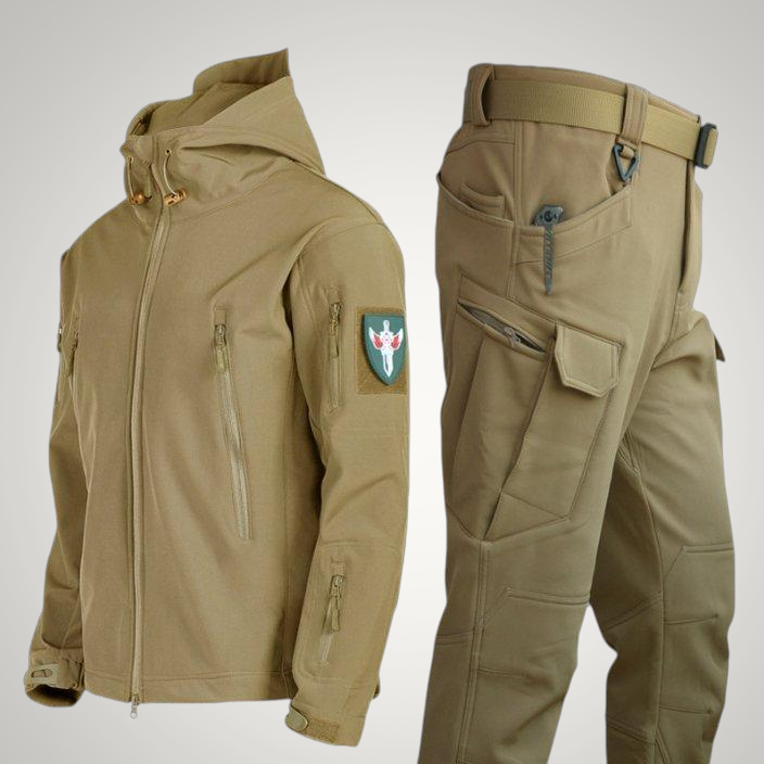 Michael | Herren Taktische Funktionale Kapuze Jacke