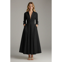 Mila | Damen Elegantes Ausgestelltes Hemdkleid