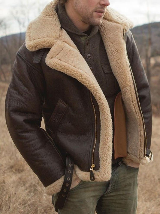 Moritz | Herren Gefütterte Fliegerjacke mit Reißverschluss