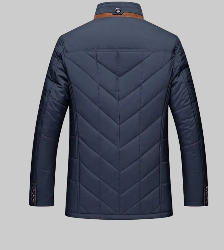 Moritz | Herren Gesteppte Wattierte Winterjacke mit Stehkragen